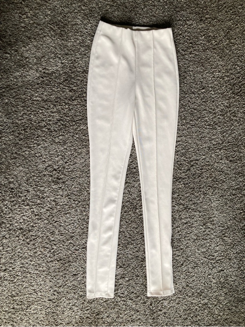 Zara Cream Ribbed Trousers - Picture 7 of 7